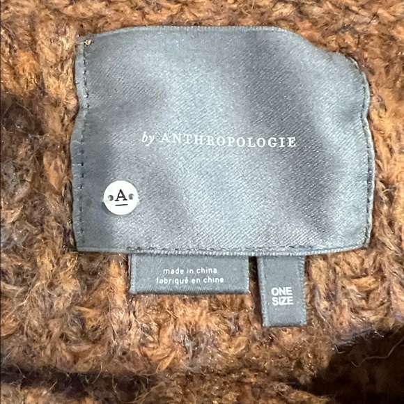 Anthropologie Marled Fringe Poncho Sweater - Picture 5 of 5